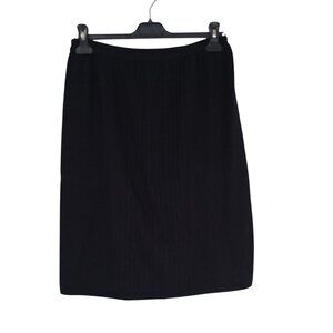 Escorpion Pencil Skirt Size 52-(L) knee-length Black Wool Womens